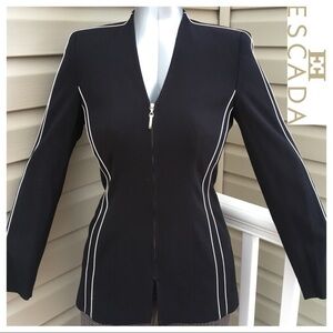 ESCADA 💯Authentic Classic Jacket in Navy Blue